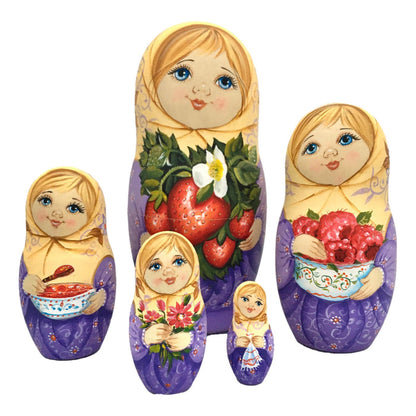 Russian dolls lavender