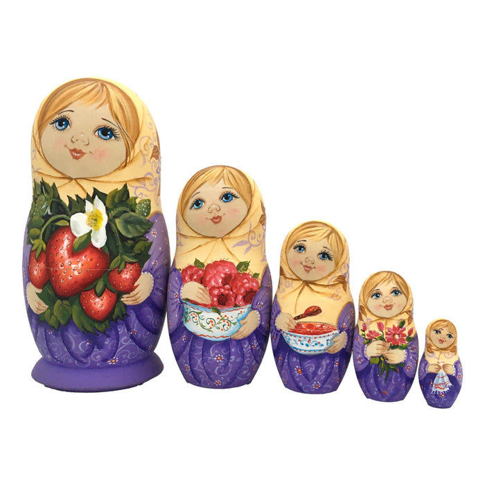 Lavender nesting dolls