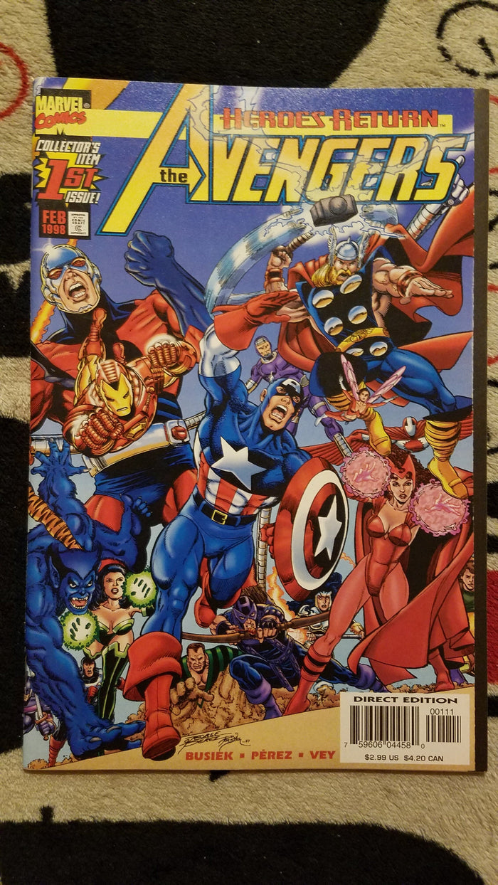 Avengers #1 NM/9.4 1998 Marvel Comics, George Perez Comics USED Local Comics