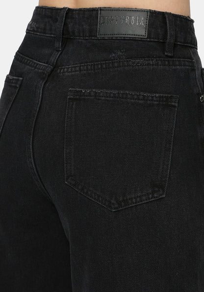 Ayr Broderie Straight Leg Denim Jean