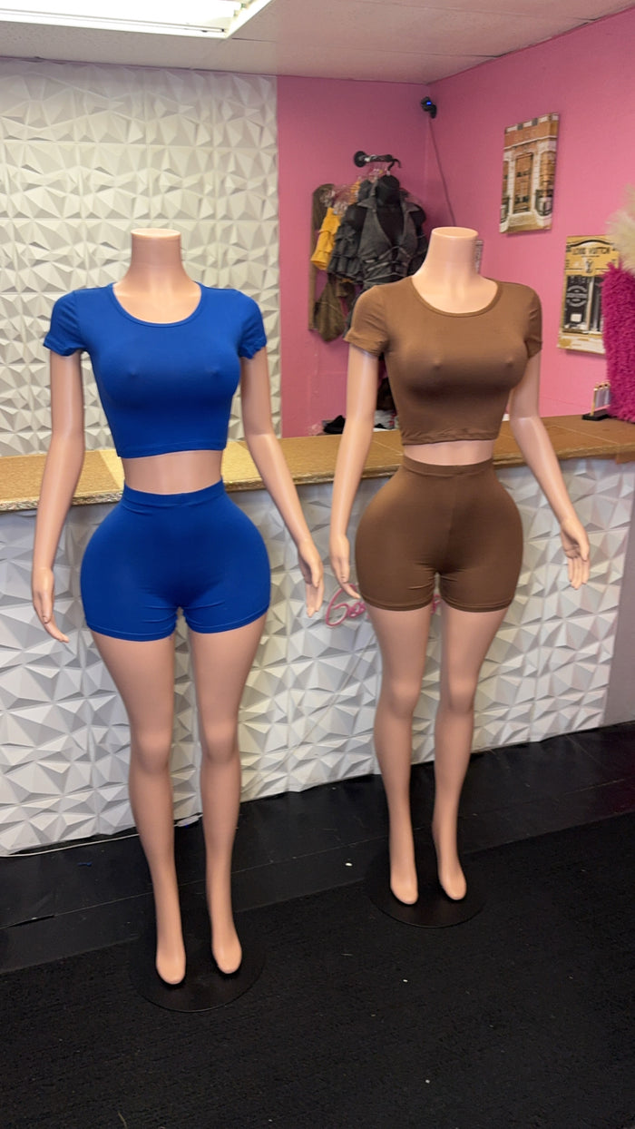 Basic Short Set ( Navy )