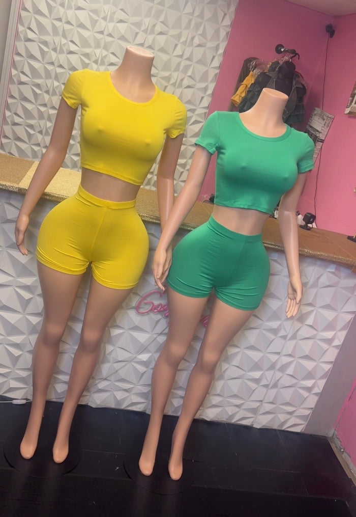 Basic Short Set ( Yellow )