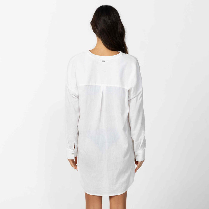 Belizin Coverup Overswim Dress - White