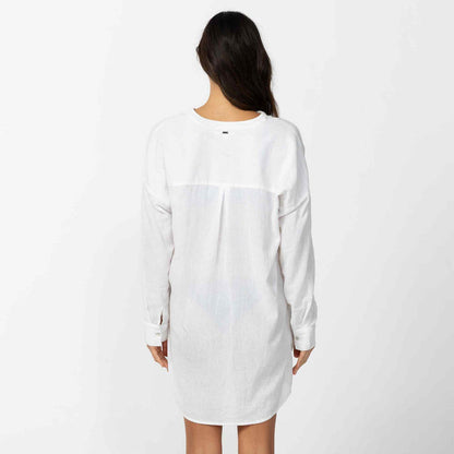 Belizin Coverup Overswim Dress - White