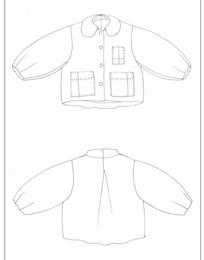 Birgitta Helmersson Coats & Jackets Bell Jacket Zero Waste Sewing Pattern PDF, Birgitta Helmersson 15113
