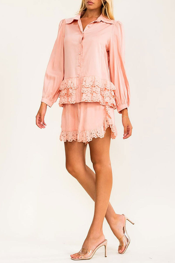 Bella Ruffled Two-Piece Set-Cute-Trendy-Shop-Womens-Boutique-Clothing-Store