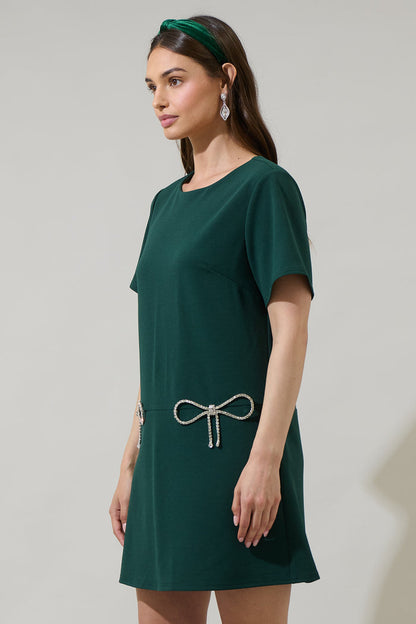 Benicia Bow Shift Mini Dress