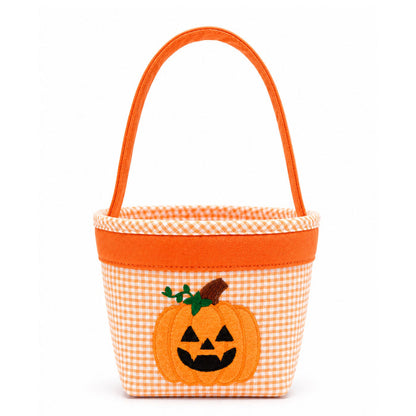 Bits & Bows Halloween Petite Pumpkin Tote in Orange