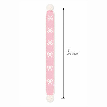 Bits & Bows Scarf in Pink Bows
