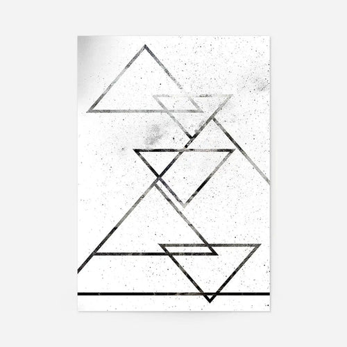 Black Triangles Print