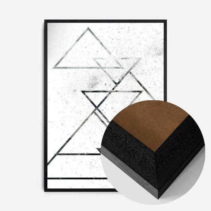 21x30cm | 8¼ x 11¾in / Black Wood Frame