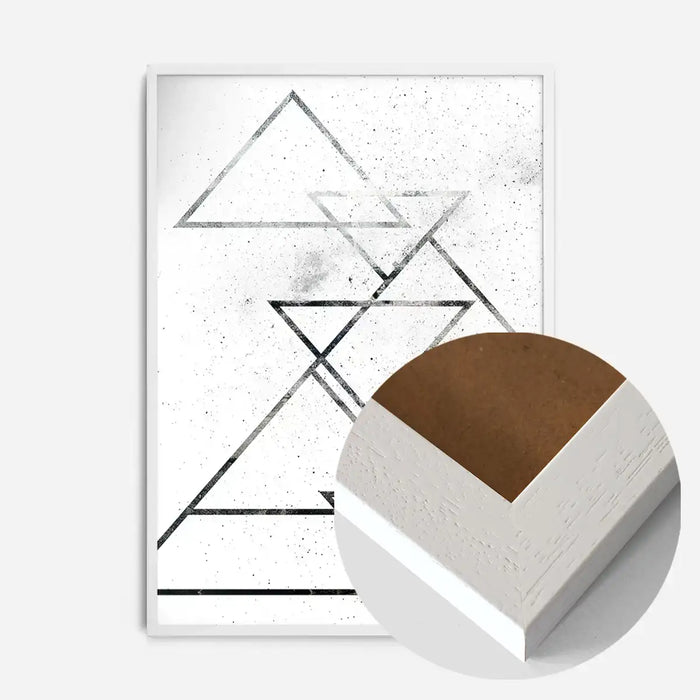21x30cm | 8¼ x 11¾in / White Wood Frame