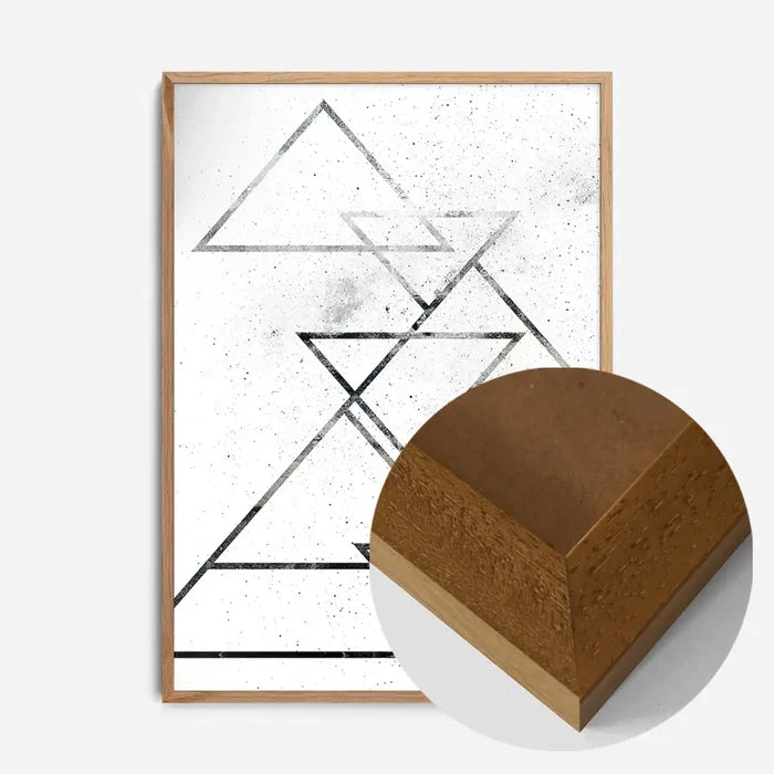 21x30cm | 8¼ x 11¾in / Oak Wood Frame