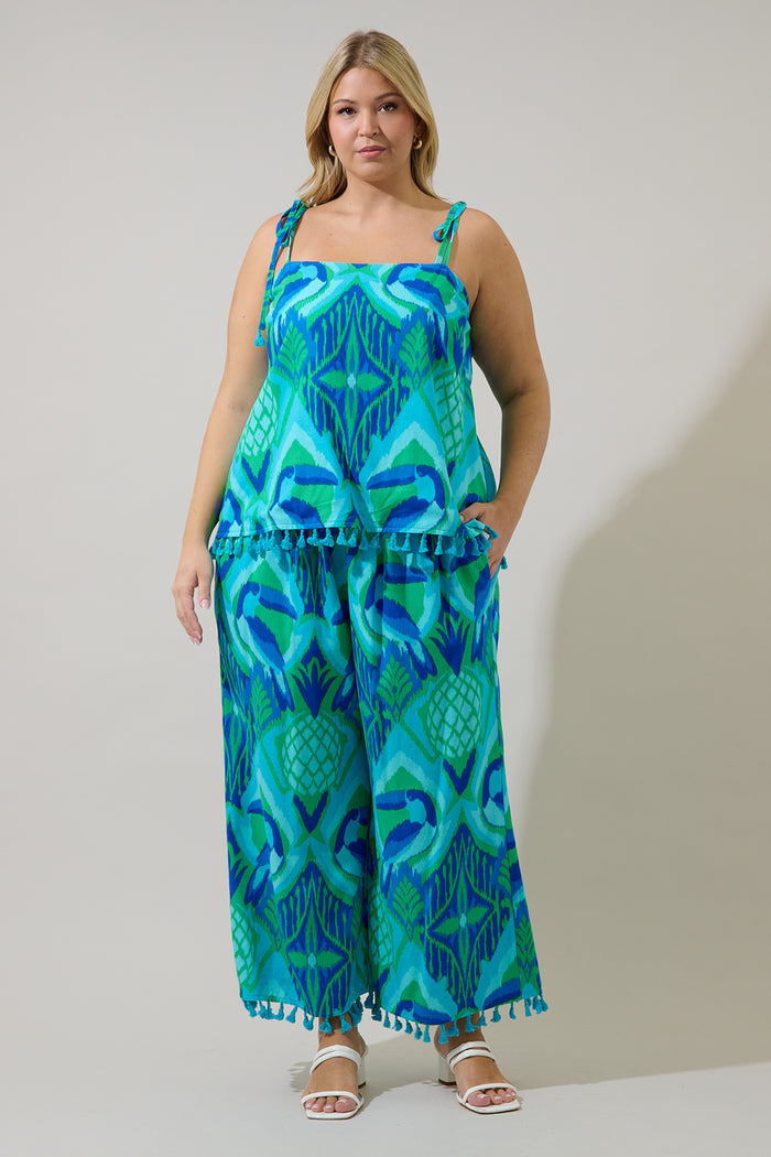 Blissy Tropical Yari Cami Top Curve