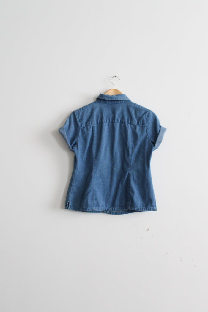 blue gardens button up