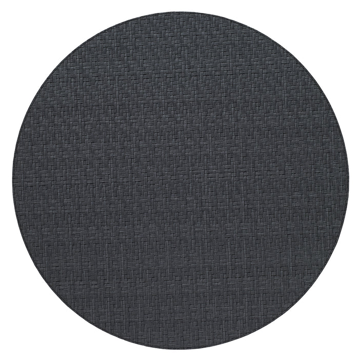 Bodrum Wicker Black 15 Inch Round Placemats Set of 4