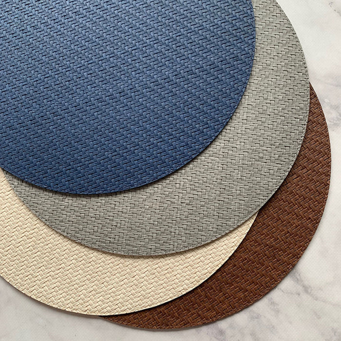 Bodrum Wicker Delft 15 Inch Round Placemats Set of 4
