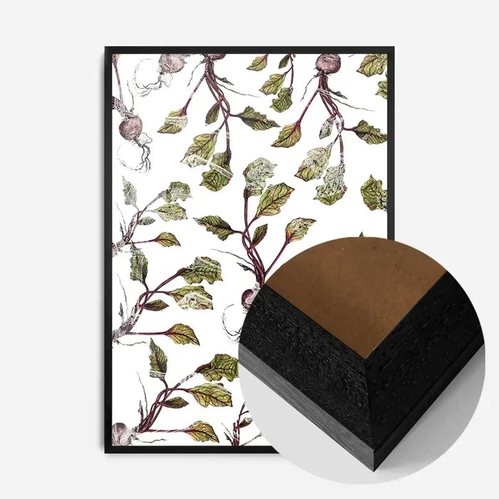21x30cm | 8¼ x 11¾in / Black Wood Frame