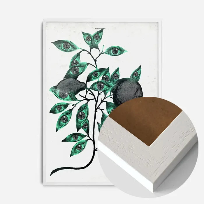 21x30cm | 8¼ x 11¾in / White Wood Frame