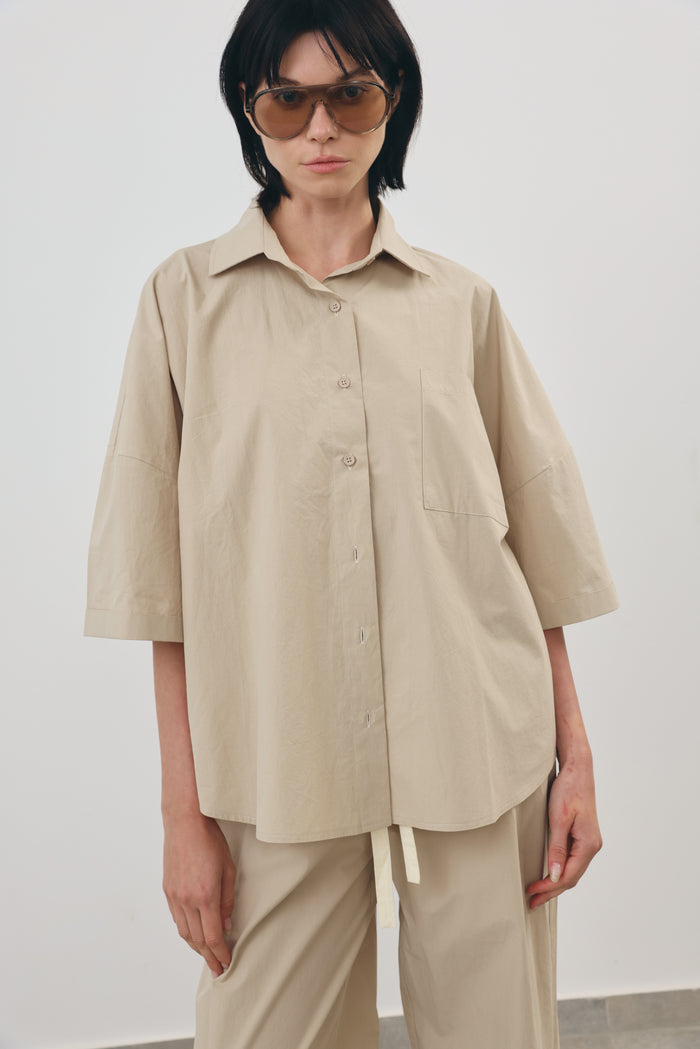 Boxy Button Shirt