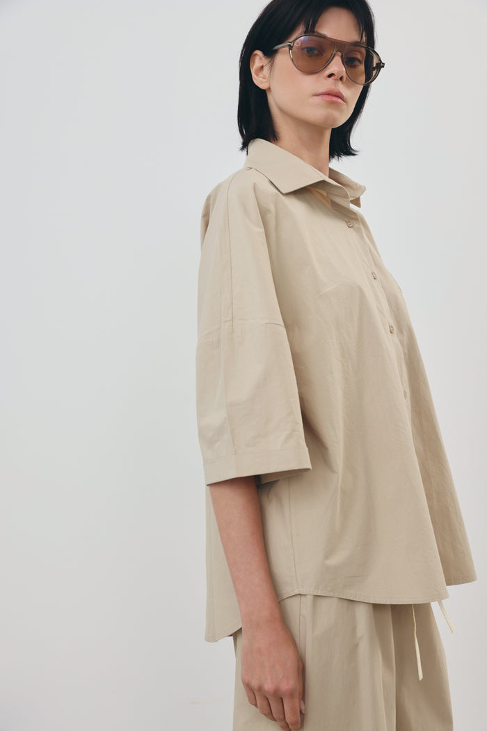 Boxy Button Shirt