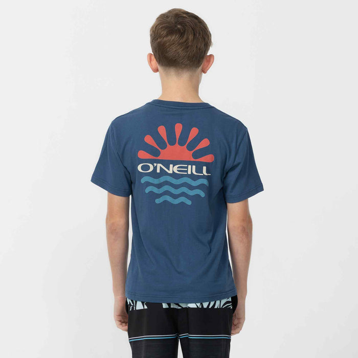 Boy's Encircle T-Shirt - Blue Sketchbook