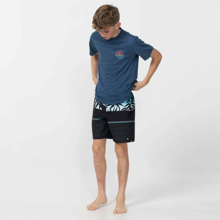 Boy's Encircle T-Shirt - Blue Sketchbook