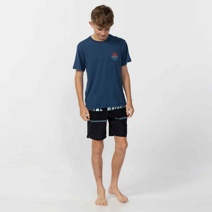 Boy's Encircle T-Shirt - Blue Sketchbook