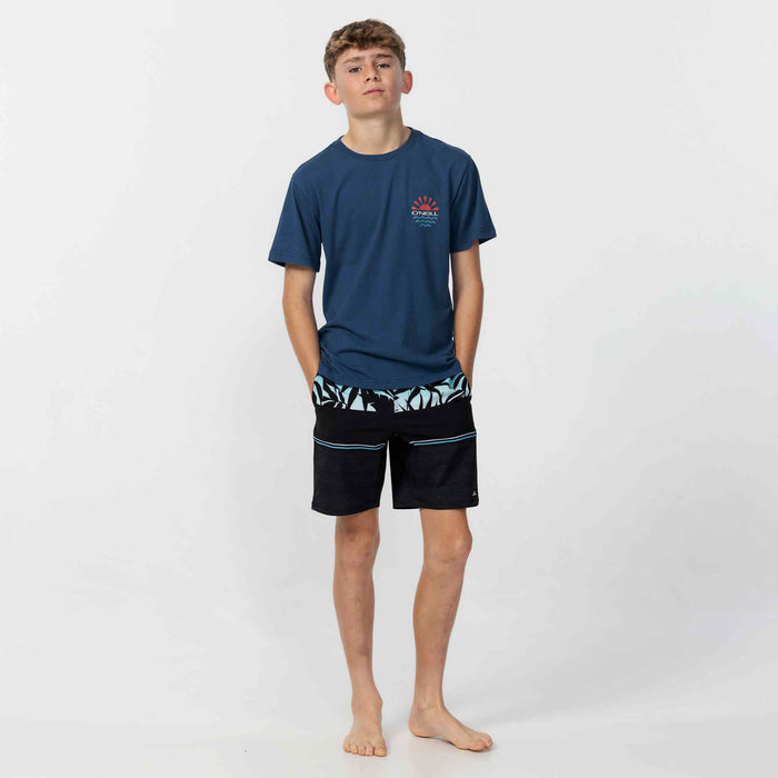 Boy's Encircle T-Shirt - Blue Sketchbook