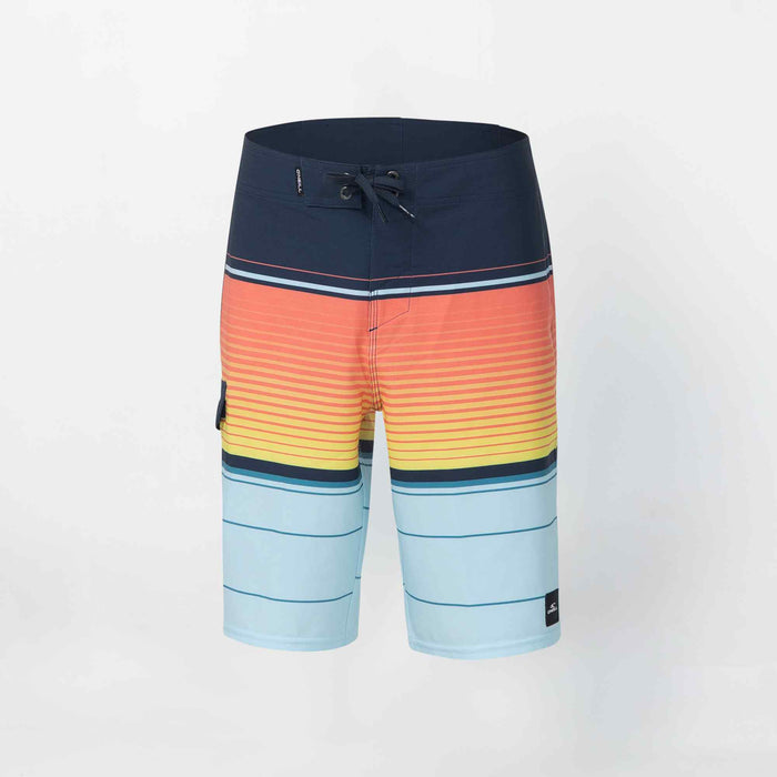 Boy's Lennox Stripe 18 Boardshorts - Sky Blue