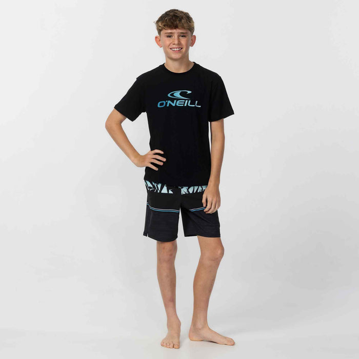 Boy's Stacked T-Shirt - Black