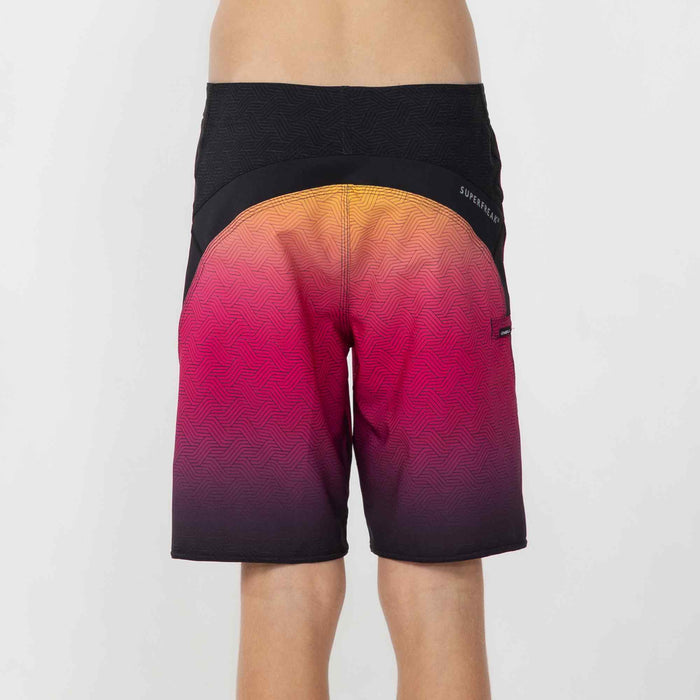Boy's SuperFreak 17" Boardshort - Fuschia