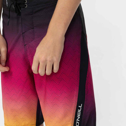 Boy's SuperFreak 17" Boardshort - Fuschia