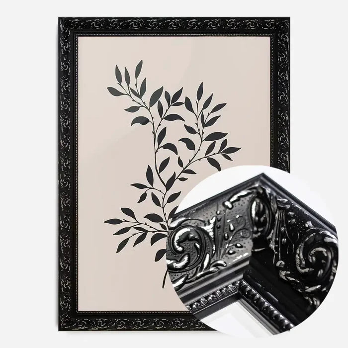 21x30cm | 8¼ x 11¾in / Black Ornate Frame