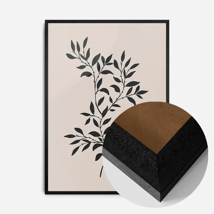 21x30cm | 8¼ x 11¾in / Black Wood Frame