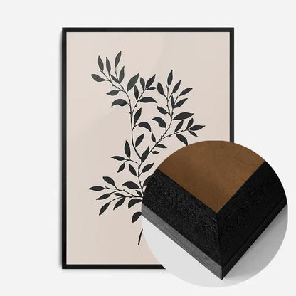 21x30cm | 8¼ x 11¾in / Black Wood Frame