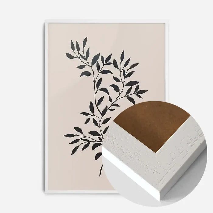 21x30cm | 8¼ x 11¾in / White Wood Frame