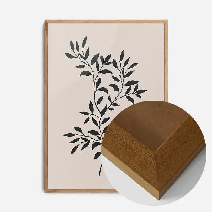 21x30cm | 8¼ x 11¾in / Oak Wood Frame