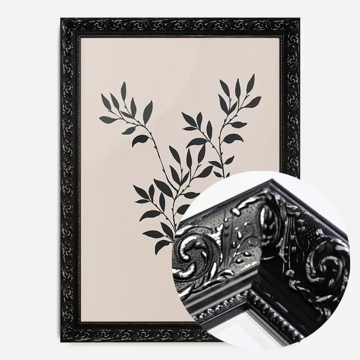21x30cm | 8¼ x 11¾in / Black Ornate Frame