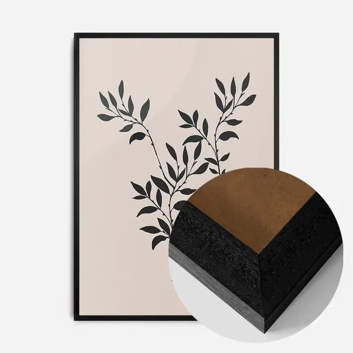 21x30cm | 8¼ x 11¾in / Black Wood Frame