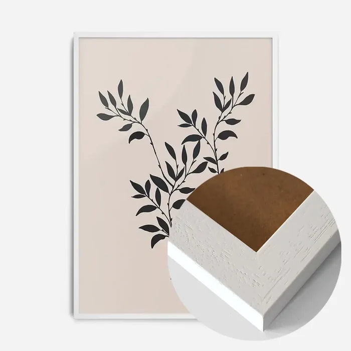 21x30cm | 8¼ x 11¾in / White Wood Frame