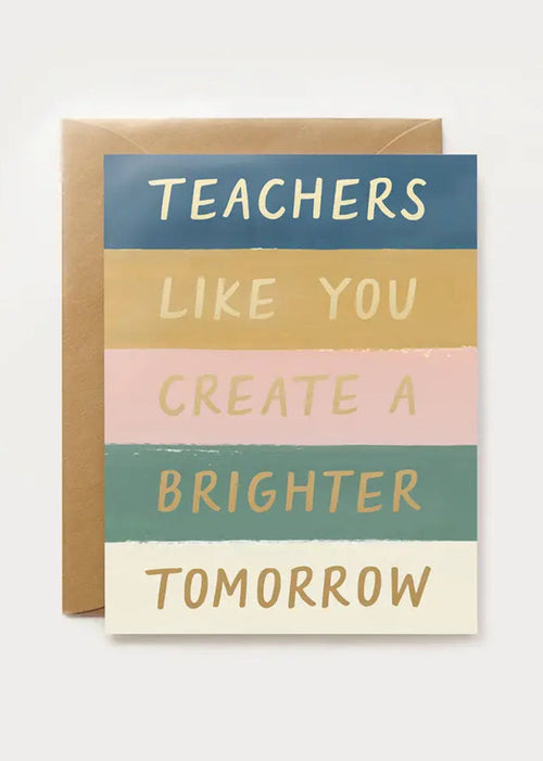 Brighter Tomorrow Teacher Card