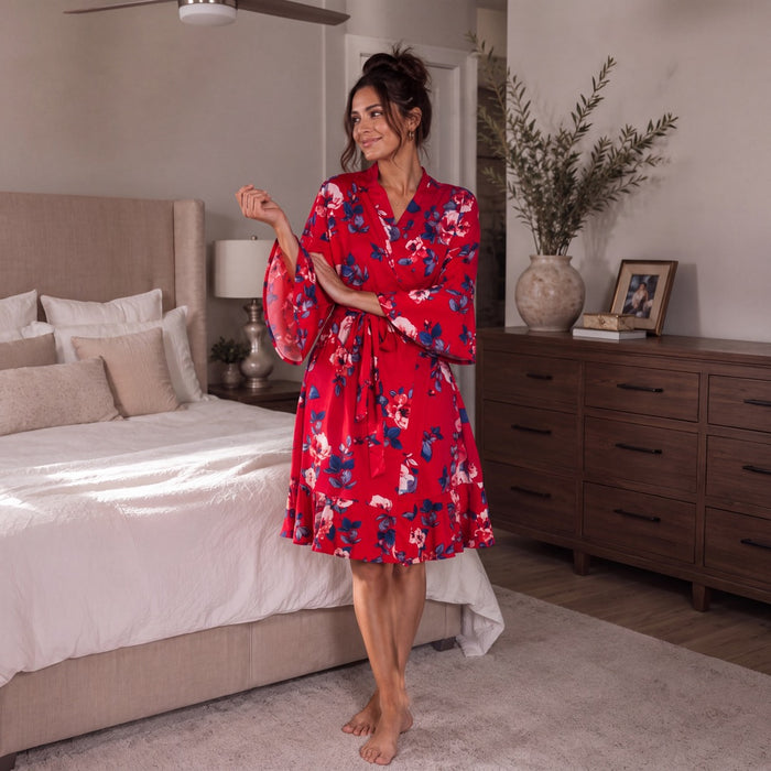 Red-Floral / S