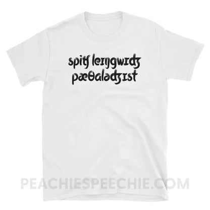 Brush Script SLP in IPA Classic Tee - White / S - T-Shirts & Tops peachiespeechie.com