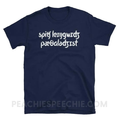 Brush Script SLP in IPA Classic Tee - Navy / S - T-Shirts & Tops peachiespeechie.com