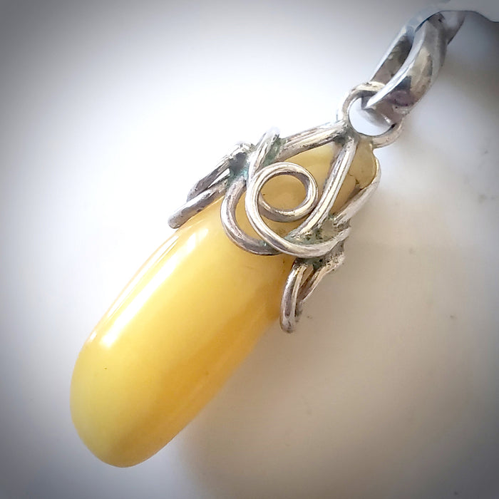 Butterscotch  amber pendant drop
