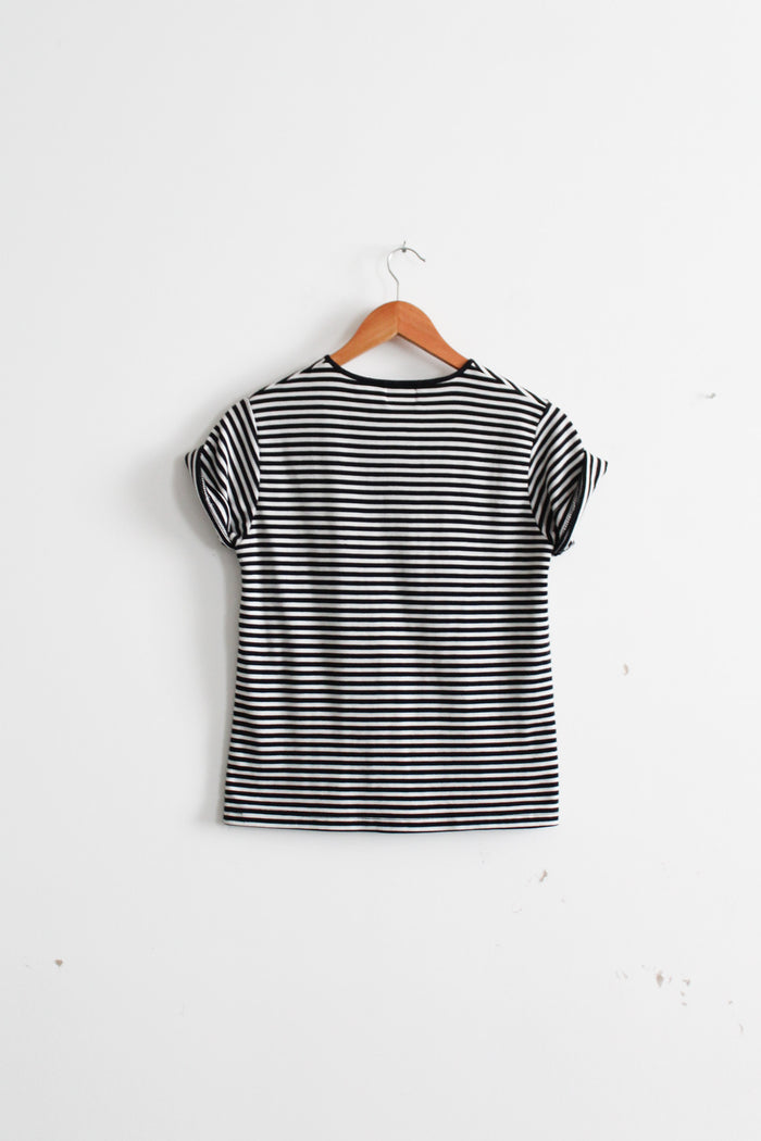 b&w striped tee
