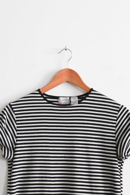 b&w striped tee