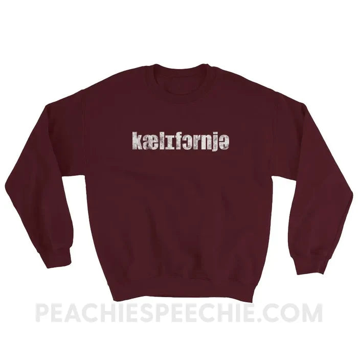 California IPA Classic Sweatshirt - Maroon / S - Hoodies & Sweatshirts peachiespeechie.com