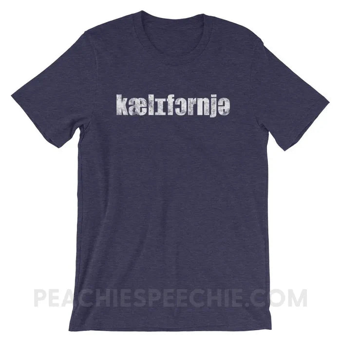 California IPA Premium Soft Tee - Heather Midnight Navy / S - T-Shirts & Tops peachiespeechie.com
